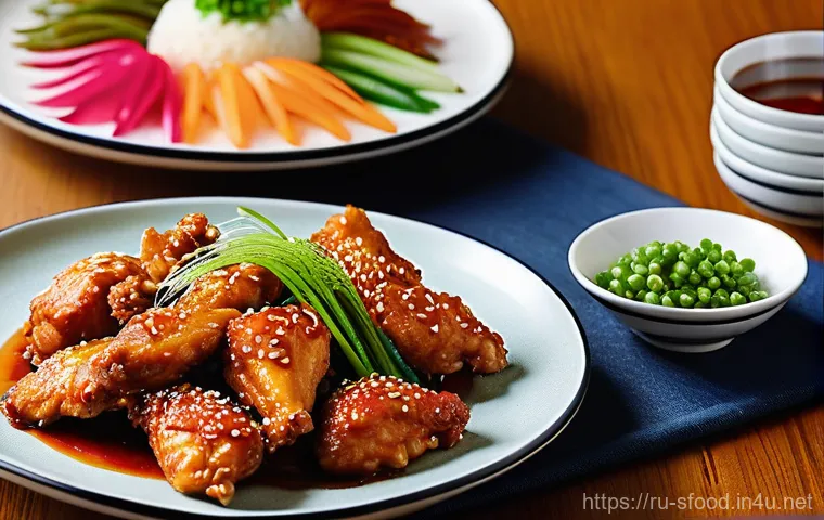속초 닭강정 바삭한 식감 유지하는 법 - **Crispy Double-Fried Korean Chicken Perfection**: A close-up, high-angle shot showcasing individual...